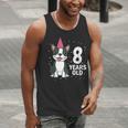 8 Years Old Birthday Boston Terrier Dog Lover 8th Party Kid Men Tank Top, funny gift