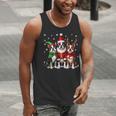 Boston Terrier Christmas Dogs Santa Reindeer Elf Men Tank Top, Boston Terrier Christmas Tank Tops, funny gift