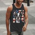 Boston Terrier Dog American Flag 4th Of July Patriotic Puppy Men Tank Top, American Boston Terrier Tank Tops, Patriotic Boston Terrier Tank Tops, Boston Terrier 4th Of July Tank Tops, funny gift