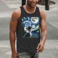 Boston Terrier Dog Art Van Gogh Starry Night Boston Terrier Men Tank Top, funny gift