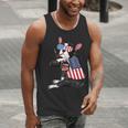 Boston Terrier Dog Merica 4th Of July Usa American Flag Men Men Tank Top, American Boston Terrier Tank Tops, Boston Terrier 4th Of July Tank Tops, funny gift