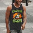Boston Terrier Halloween Zombie American Gentleman Dog Lover Men Tank Top, American Boston Terrier Tank Tops, Boston Terrier Halloween Tank Tops, funny gift