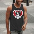 Boston Terrier Heart Cute Puppy Lover Or Dog Owner Men Tank Top, funny gift