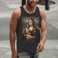 Boston Terrier Mona Lisa Painting Art Dog Mom Dad For Men Women Kids Men Tank Top, Boston Terrier Mom Tank Tops, Boston Terrier Dad Tank Tops, funny gift