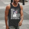 Boston Terrier Papa Cool Dog Lover USA American Flag Men Women Men Tank Top, American Boston Terrier Tank Tops, funny gift