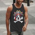 Boston Terrier Pirate T Shirt Jolly Roger Crossbones Skull Men Tank Top, funny gift