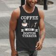 Boston Terrier Shirt Coffee And Boston Terrier Cute Dog For Men Women Girls Kids Men Tank Top, funny gift