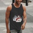 Boston Terrier In The Snow Merry Christmas Winter Men Tank Top, Boston Terrier Christmas Tank Tops, funny gift