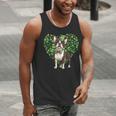 Cute Boston Terrier Shamrock St Patrick's Day Dog Lover Men Women Kids Men Tank Top, funny gift