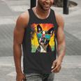 Dog Boston Terrier Hawaiian Men Tank Top, funny gift