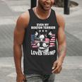 Even My Boston Terrier Loves Trump Trump Supporter Dog Lover Men Tank Top, funny gift
