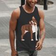 Red Boston Terrier Dog Men Tank Top, funny gift