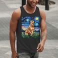 Red Heeler Starry Night Cattle Dog Colorful Art By Aja For Men Women Girls Kids Men Tank Top, funny gift