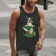 St Patrick's Day Leprechaun Boston Terrier Dog Shamrock For Men Women Kids Men Tank Top, funny gift