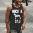 Vintage Boston Terrier Dad Dog Daddy Bostie Father Men Tank Top, Boston Terrier Dad Tank Tops, funny gift