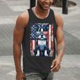 Vintage Boston Terrier Dog American USA US Flag Pets Lovers Tank Top Men Tank Top, American Boston Terrier Tank Tops, funny gift