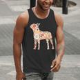 Vintage Floral Boston Terrier For Dog Lover Men Tank Top, funny gift
