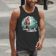 Whimsical Forest Adventures Sasquatch Bigfoot Walking Boston Terrier Dog Lovers Men Tank Top, funny gift