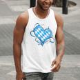 Bavarian Flag As Heart Blue Diamond Bavaria Men Tank Top, funny gift