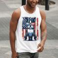 Boston Terrier Dog American USA US Flag Pets Vintage Outfit Men Tank Top, American Boston Terrier Tank Tops, funny gift