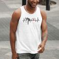Boston Terrier EKG Heartbeat Heart Line Dog Lovers Men Tank Top, funny gift