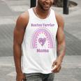 Boston Terrier Mama Cute Rainbow Paw Heart Shape Men Tank Top, funny gift