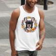 Boston Terrier Mom Floral Bostie Dog Lover Flowers Cute Men Tank Top, Boston Terrier Mom Tank Tops, funny gift