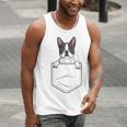 Boston Terrier In The Pocket Cute Boston Terrier Dog Lovers Men Women Girls Kids Men Tank Top, funny gift