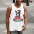 Boston Terrier Santa Claus Christmas Dog Men Tank Top, Boston Terrier Christmas Tank Tops, funny gift