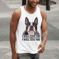 Boston Terrier Will Find And Lick You Bostie Mom Men Tank Top, Boston Terrier Mom Tank Tops, funny gift