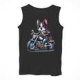 Biker Boston Terrier Dog Riding Motorbike Men Tank Top, Boston Terrier Riding Gifts, funny design