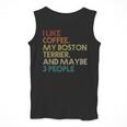 Boston Terrier Dog Owner Coffee Lovers Quote Vintage Retro For Men Women Men Tank Top, funny design