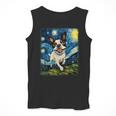 Boston Terrier Dog Starry Night Painting Men Tank Top, funny design