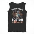 Boston Terrier Groovy World's Best Boston Mom Men Tank Top, Mom Gifts, Boston Terrier Mom Gifts, funny design