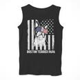 Boston Terrier Papa Cool Dog Lover USA American Flag Men Women Men Tank Top, American Boston Terrier Gifts, funny design