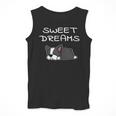 Boston Terrier Puppy Sweet Dreams Pajama For Bedtime Men Tank Top, funny design