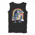Boston Terrier Riding Dinosaur T-Rex Boys Kids Rainbow Men Tank Top, Boston Terrier Riding Gifts, funny design