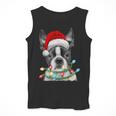 Boston Terrier Santa Christmas Tree Lights Xmas Boys Men Dog Men Tank Top, Boston Terrier Christmas Gifts, funny design
