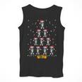 Boston Terrier Santa Hat Xmas Light Men Women Christmas Tree Men Tank Top, Boston Terrier Christmas Gifts, funny design