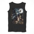 Boston Terrier Selfie Full Moon Flying Witch Halloween Dog Men Tank Top, Boston Terrier Halloween Gifts, funny design