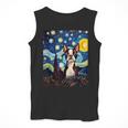Boston Terrier Starry Night Van Gogh Art Men Tank Top, funny design