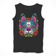 Boston Terrier Sugar Skull Dog Day Of The Dead Men Tank Top, funny design