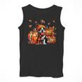 Boston Terrier Thanksgiving Leopard Pumpkins Fall Leaves Men Tank Top, Boston Terrier Thanksgiving Gifts, funny design