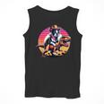 Boston Terrier Wearing A Cowboy Hat On T-Rex Men Tank Top, funny design