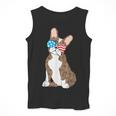 Brindle Boston Terrier Dog Patriotic Shirt USA Flag Men Tank Top, Patriotic Boston Terrier Gifts, funny design