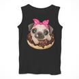 Cute Pug Shirt Donut Girls Dog Men Tank Top, funny design