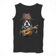 Guitar Shirt Boston Terrier Dog Playing Acoustic Guitar Men Tank Top, funny design