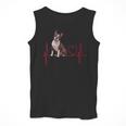 Heartbeat Boston Terrier Dog Men Tank Top, funny design