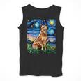 Red Heeler Starry Night Cattle Dog Colorful Art By Aja For Men Women Girls Kids Men Tank Top, funny design