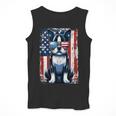 Vintage Boston Terrier Dog American USA US Flag Pets Lovers Tank Top Men Tank Top, American Boston Terrier Gifts, funny design